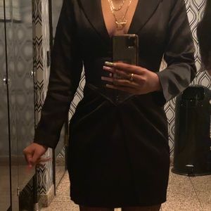 Satin Blazer Dress (Brand: Fashion Nova)